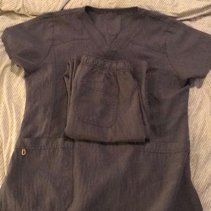 Wonderwink grey 4 way stretch